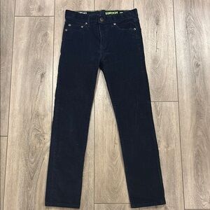 Crewcuts Boys Stretch Navy Blue Corduroy Jean Cut Pants - Adjustable Waist - 10